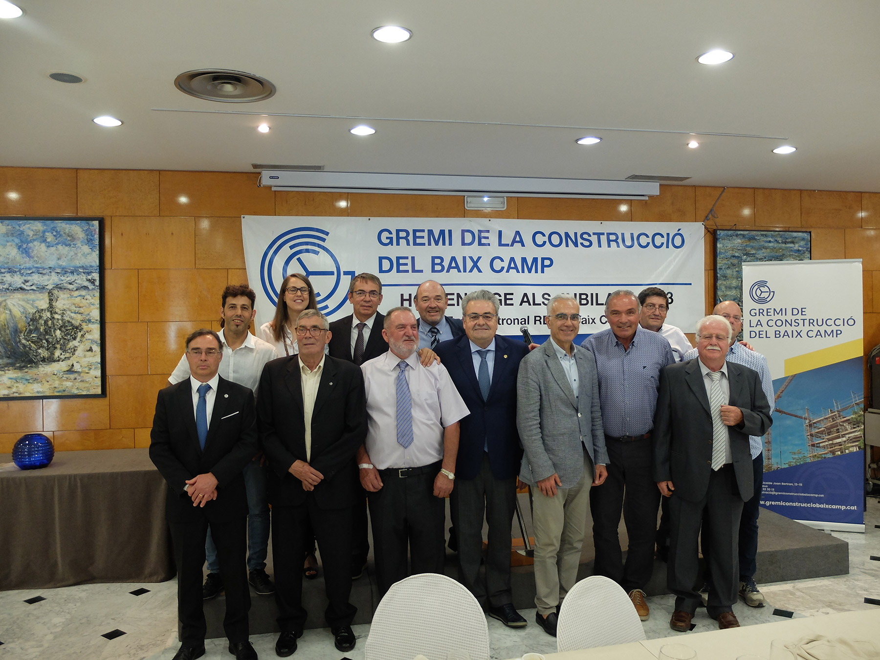 Fulgencio Villar i Josep Maria Salvadó, homenatjats pel Gremi de la Construcció del Baix Camp